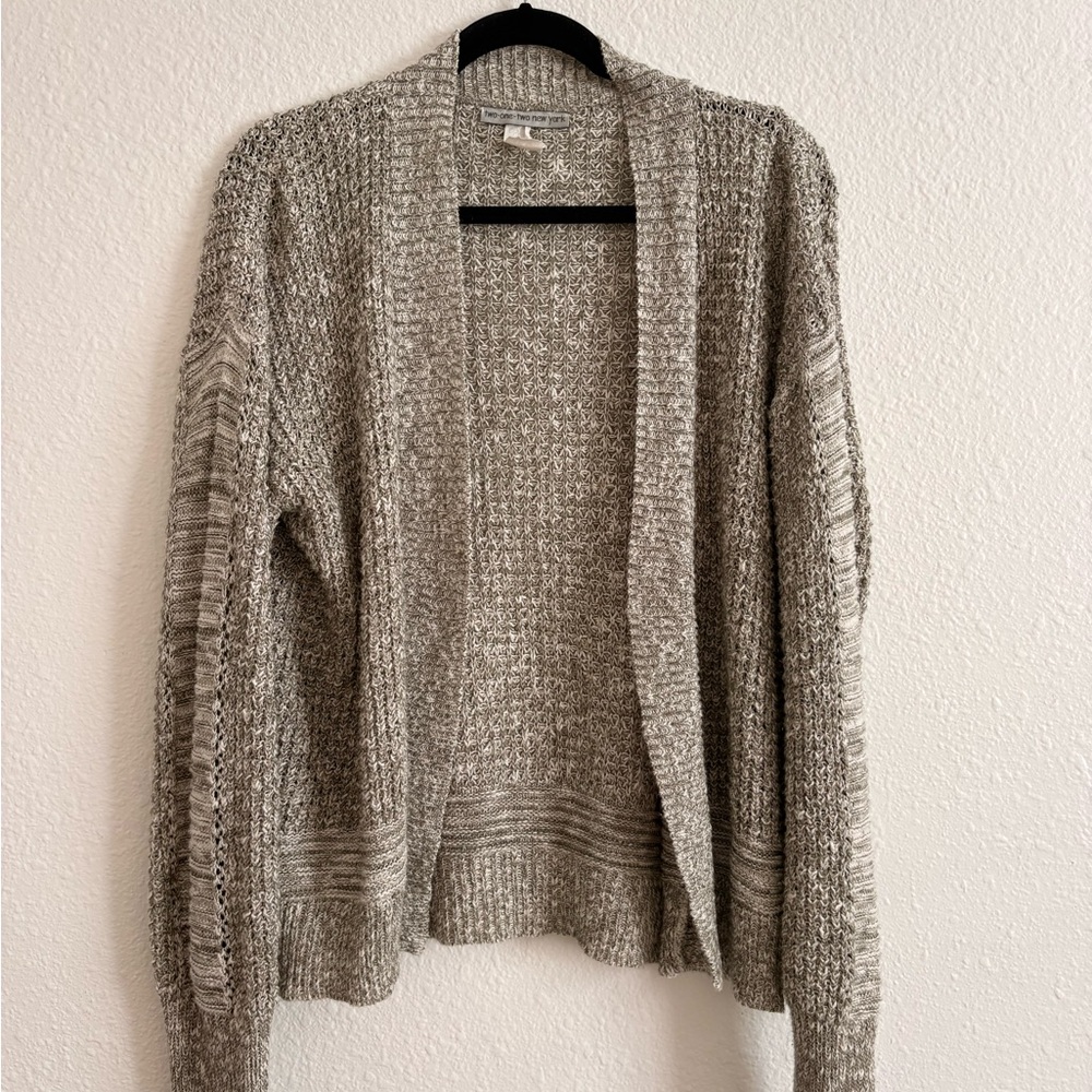 Green/grey cardigan